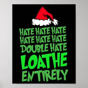 Haat dubbele haat haat haat verafschuwen geheel Le Poster