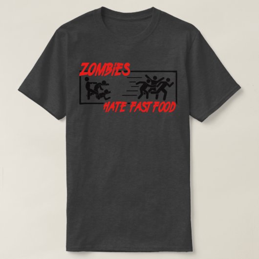 Haat fastfood t-shirt (Design voorkant)