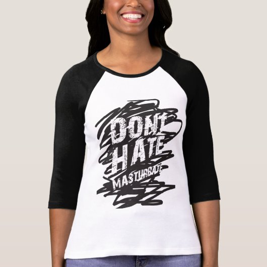 HAAT GEEN Shirt VAN MASTURBATE (Voorkant)