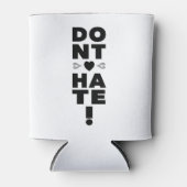 Haat geen ZWARTE geschiedenis Blikjeskoeler (Voorkant)