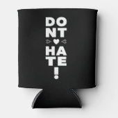 Haat geen ZWARTE geschiedenis Blikjeskoeler (Voorkant)