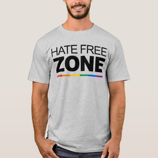 HAAT GRATIS ZONE T-Shirt (Voorkant)