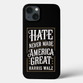 Haat heeft Amerika nooit groot gemaakt Kamala Harr Case-Mate iPhone Case (Achterkant)