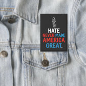 Haat Heeft Amerika Nooit Groot Gemaakt Patriotisch Button (Insitu)