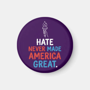 Haat Heeft Amerika Nooit Groot Gemaakt Patriotisch Magneet