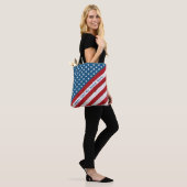 Haat heeft geen huis hier USA Patriottische Rustie Tote Bag (Op model)