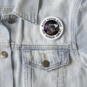 HAAT HEEFT NOOIT EEN LAND GROOT GEMAAKT RONDE BUTTON 5,7 CM (In situ)