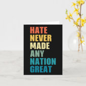 Haat heeft nooit een natie groot anti-Trump 2020 E Kaart (Gele Bloem)