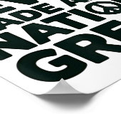 Haat heeft nooit een natie groot anti-Trump gemaak Poster (Hoek)