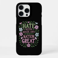 Haat heeft nooit een natie groot gemaakt bloemrijk