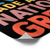 Haat heeft nooit een natie groot gemaakt tegen Tru Poster (Hoek)