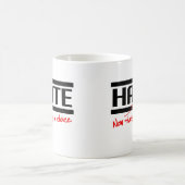 Haat is een keuze koffiemok (Center)