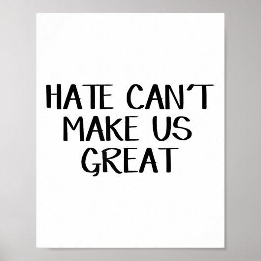 Haat kan ons niet groot maken poster (Voorkant)