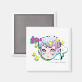 Haat (Kirai) 2 inch vierkante magneet (Voorkant / Achterkant)