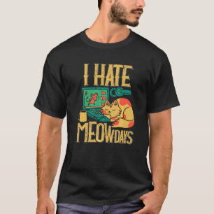 Haat Maandag Kat Kantoor T-shirt