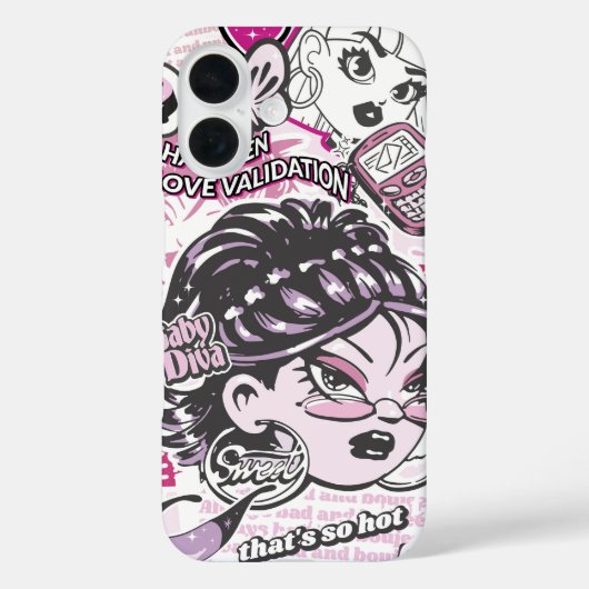 HAAT MANNEN LIEFDE VALIDATIE Y2K Case-Mate iPhone CASE (Achterkant)