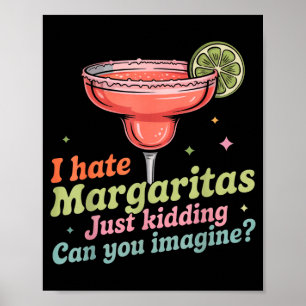 Haat margaritas cinco de mayo zomer pub bar poster
