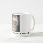 Haat me niet omdat ik mooi ben! -Mok Koffiemok (Voorkant rechts)