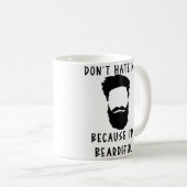 Haat me niet, want ik ben goddeloos grappig koffiemok (Voorkant rechts)