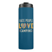 Haat mensen houden van kamperen thermosbeker (Voorkant)