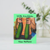 Haat mijn Double Z Zucchinis niet Briefkaart (Staand voorkant)