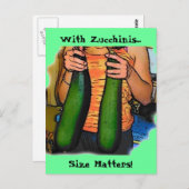 Haat mijn Double Z Zucchinis niet Briefkaart (Voorkant / Achterkant)