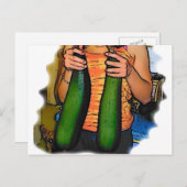 Haat mijn "Dubbele Z" Zucchinis niet! Briefkaart (Voorkant / Achterkant)