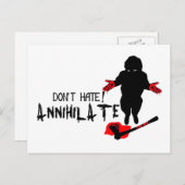 Haat niet! Annihilaat Briefkaart (Voorkant / Achterkant)