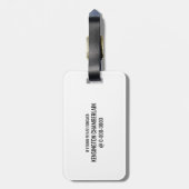 Haat niet op WITTE Bagagelabel (Achterkant verticaal)