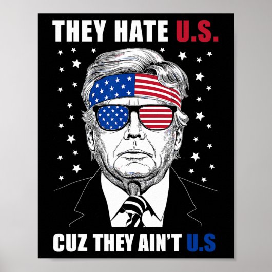 Haat ons, want ze zijn niet de Amerikaanse Donald  Poster (Voorkant)