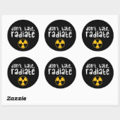 Haat Radiate niet - Radiologie Tech Ronde Sticker (Vel)