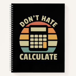 Haat retro calc spiraal Notitieboek niet