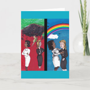 Haat uit het verleden, Cadeau liefde. Twee vrouwen Bedankkaart