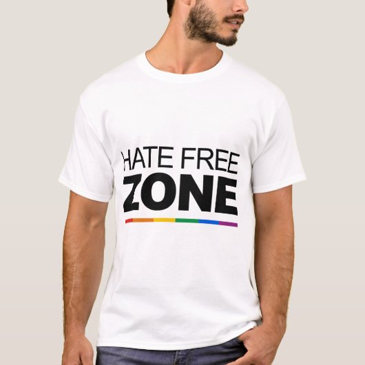 HAAT VRIJE ZONE T-SHIRT (Voorkant)
