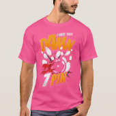 Haat zeven 7 Pin Funny Bowling Team Betaalbaar T-shirt (Voorkant)