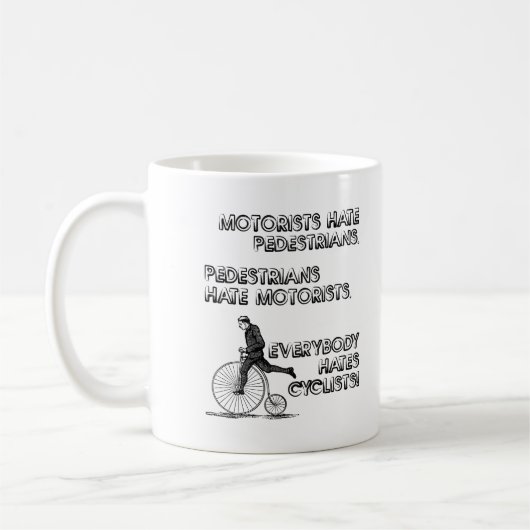 Haatcycli Funny Mug Koffiemok (Links)