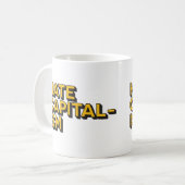 Haatkapitalisme Keramische Mok (Voorkant links)