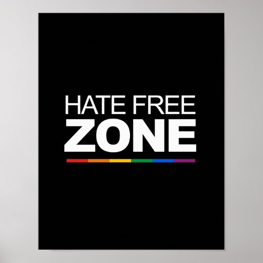 HAATVRIJE ZONE POSTER (Voorkant)