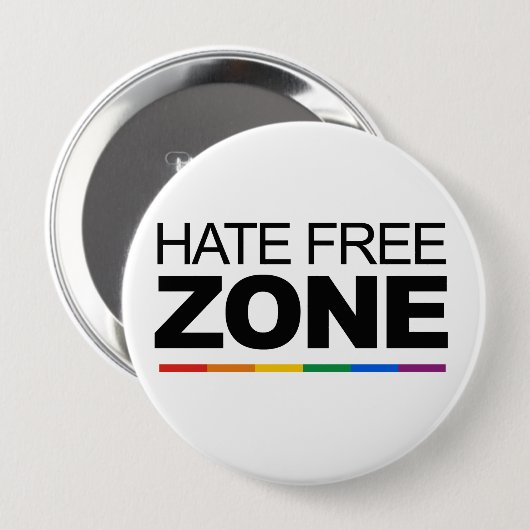 HAATVRIJE ZONE RONDE BUTTON 4,0 CM (Voorkant /achterkant)