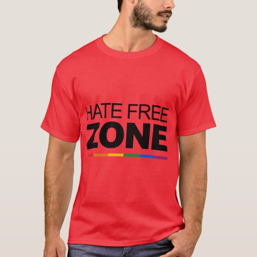HAATVRIJE ZONE T-SHIRT (Voorkant)