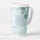 Habakkuk 3:17,18 latte mok (Rechterhoek)