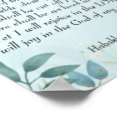 Habakkuk 3:17,18 poster (Hoek)