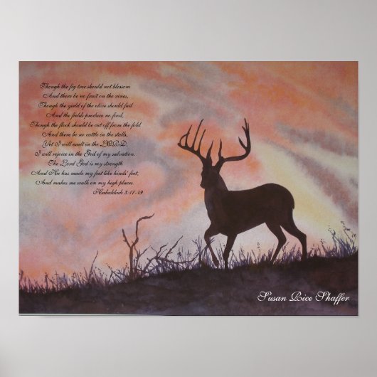 Habakkuk 3:17-19, Poster (Voorkant)