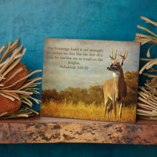 Habakkuk 3:18 Inspirerend Fotoplaat