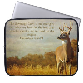 Habakkuk 3:18 Inspirerend Laptop Sleeve