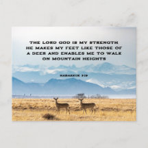 Habakkuk 3:19 Bijbel Verse Deer en Bergen