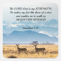 Habakkuk 3:19 Bijbel Verse Deer en Bergen