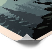 Habakkuk 3:19 Bijbel Verse Deer op Berg Poster (Hoek)