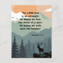 Habakkuk 3:19 Bijbelverse Deer op een berg