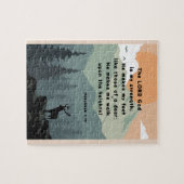 Habakkuk 3:19 Loop op de Bijbelverse Hoogten Legpuzzel (Horizontaal)